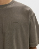 CLOSED LOGO TEE Green Mens Shortsleefe