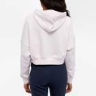 Adidas Womens 80’S Aerobic Cropped Hoody in Almost Pink