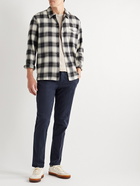 Altea - Harris Checked Cotton and Lyocell-Blend Flannel Shirt - Gray