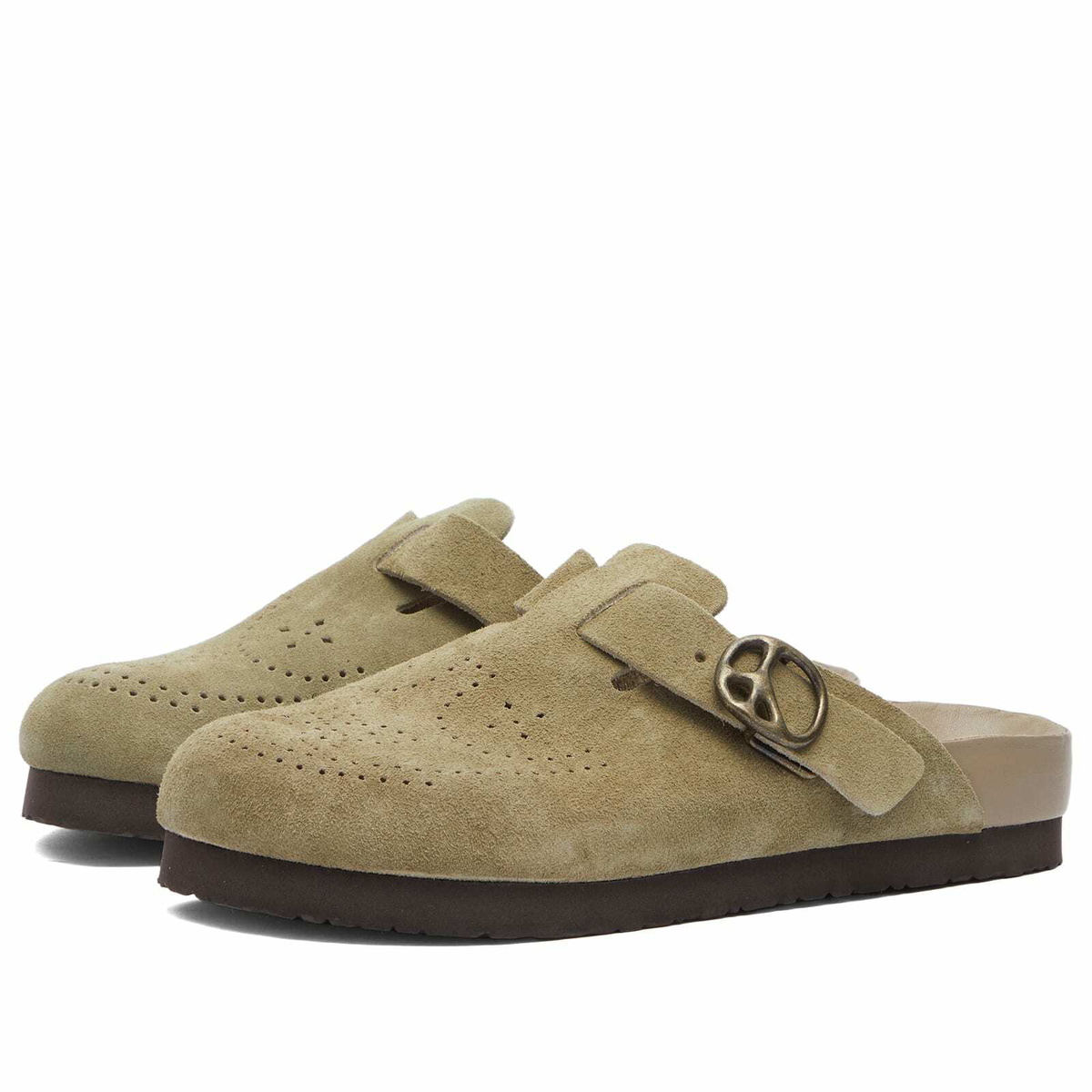 靴 NEEDLES CLOG SANDAL US10 28cm Needles Clog Sandal In Taupe in Taupe | FWRD