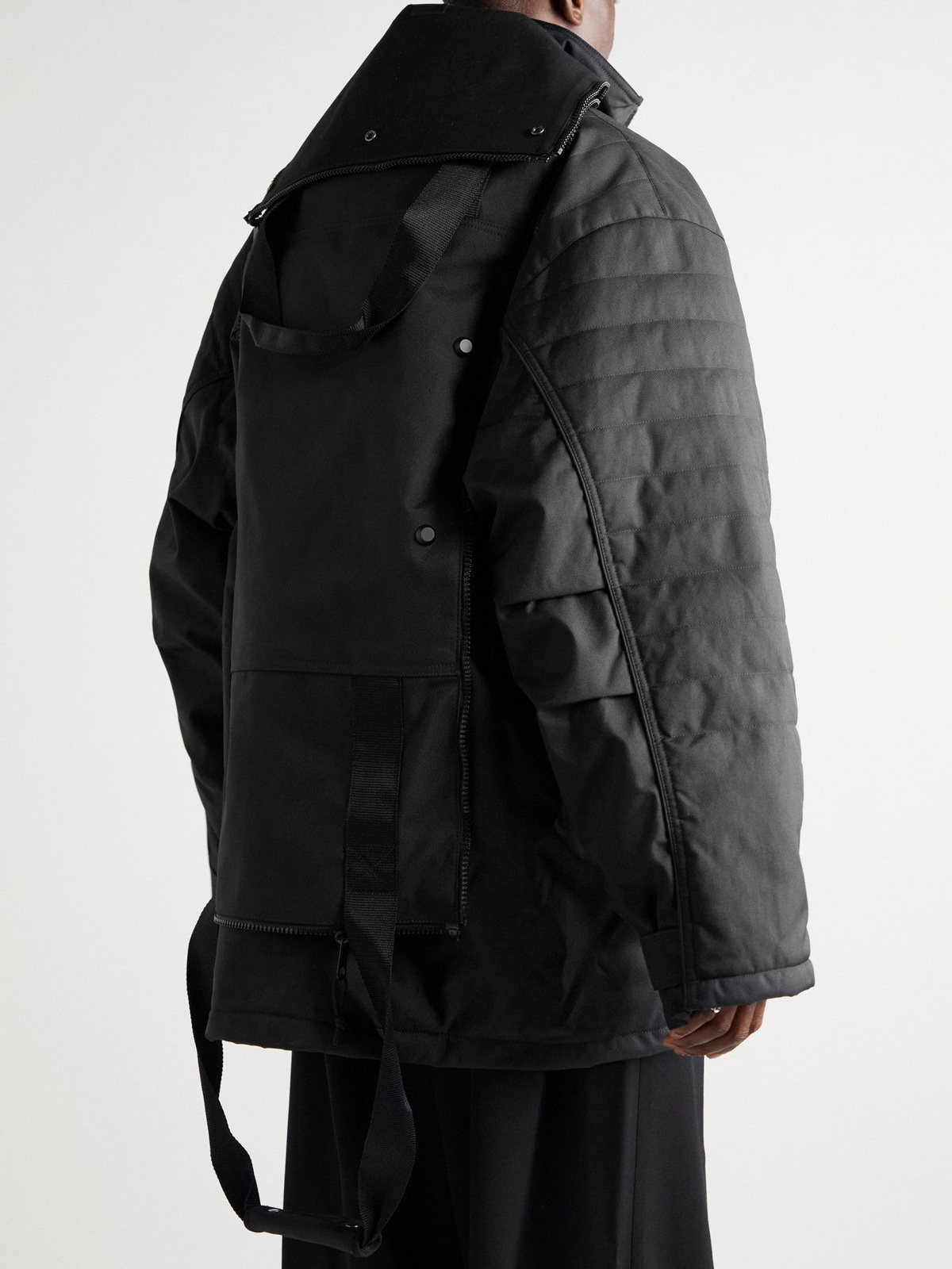 Balenciaga - Convertible Canvas Gym Bag Jacket - Black Balenciaga