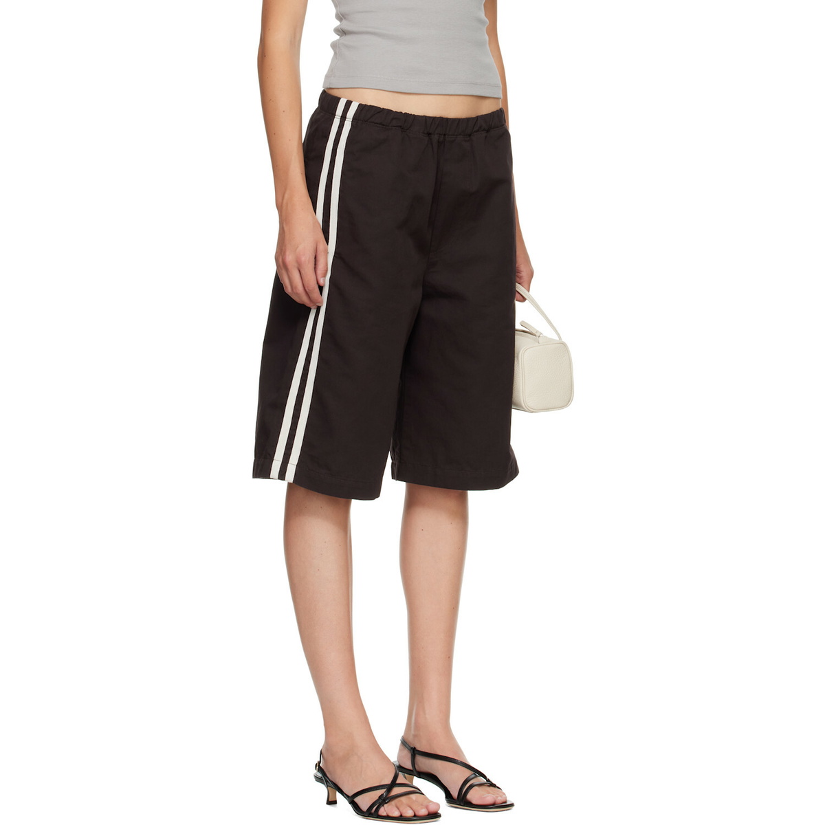 Citizens of Humanity Brown Anais Pull On Track Shorts