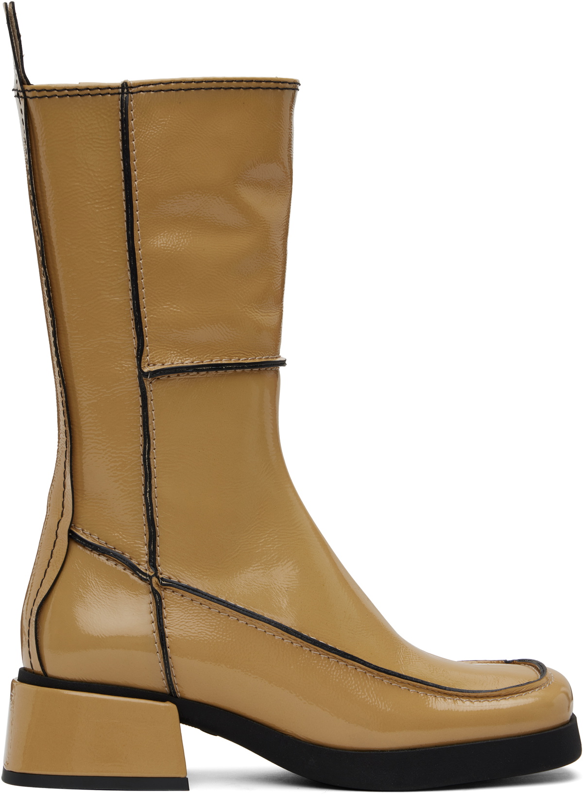 Miista Beige Alzira Boots MIISTA