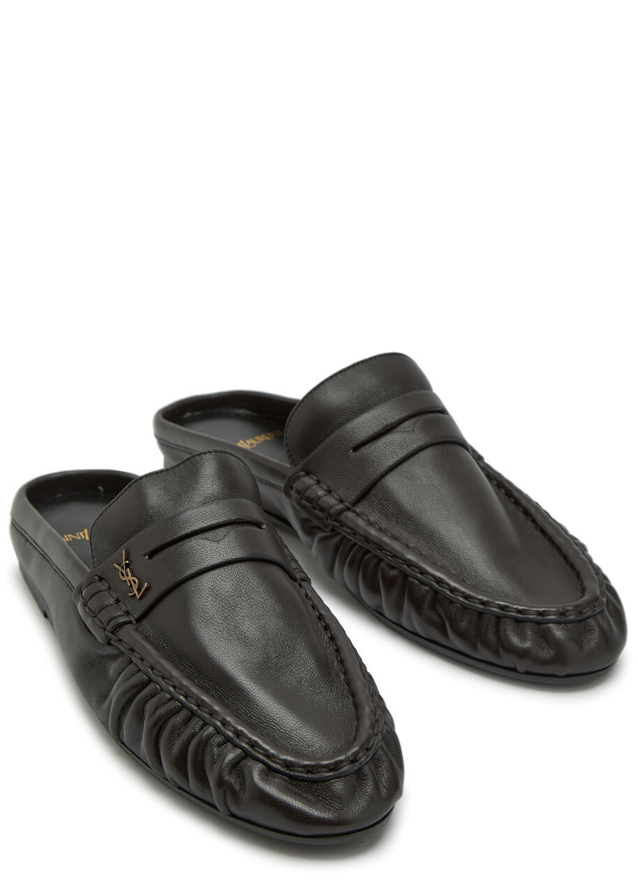 Saint Laurent Le Loafer 15 Leather Loafers Brown