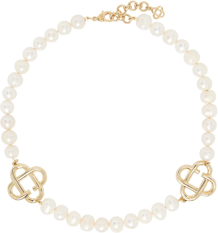 Photo: Casablanca Medium Pearl Logo Necklace