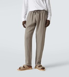 Fedeli Bonifacio linen tapered pants