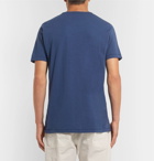 Hartford - Printed Cotton-Jersey T-Shirt - Men - Navy