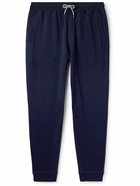 Brunello Cucinelli - Tapered Cotton-Blend Jersey Sweatpants - Blue