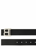 BALMAIN - 3.5cm B Buckle Leather Belt