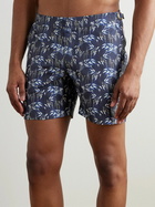 Orlebar Brown - Bulldog Slim-Fit Mid-Length Printed Recycled Swim Shorts - Blue