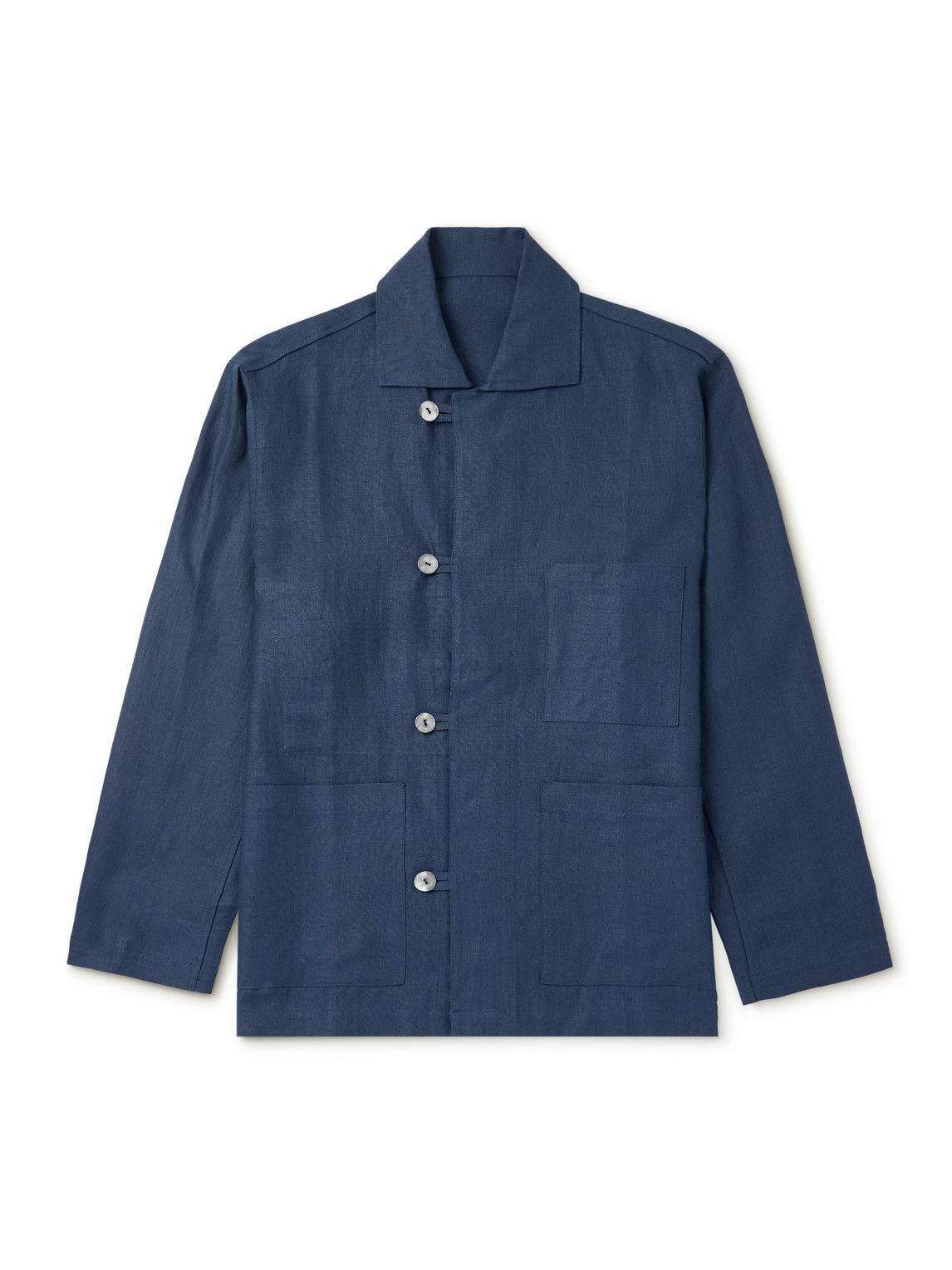 Stòffa - Linen-Twill Jacket - Blue