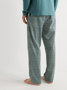 Derek Rose - Nelson Printed Cotton-Poplin Pyjama Trousers - Green