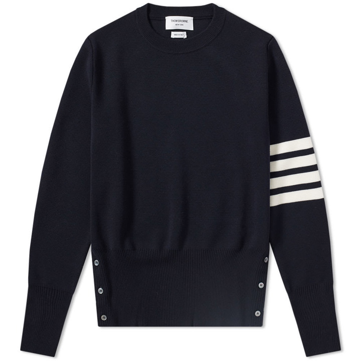 Photo: Thom Browne Milano Stitch 4 Bar Crew Knit