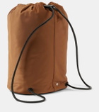 The Row Sporty leather-trimmed backpack