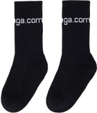 Balenciaga Black Bal.Com Socks