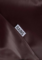 Rains W3 Hooded Rubberised Jacket Burgundy