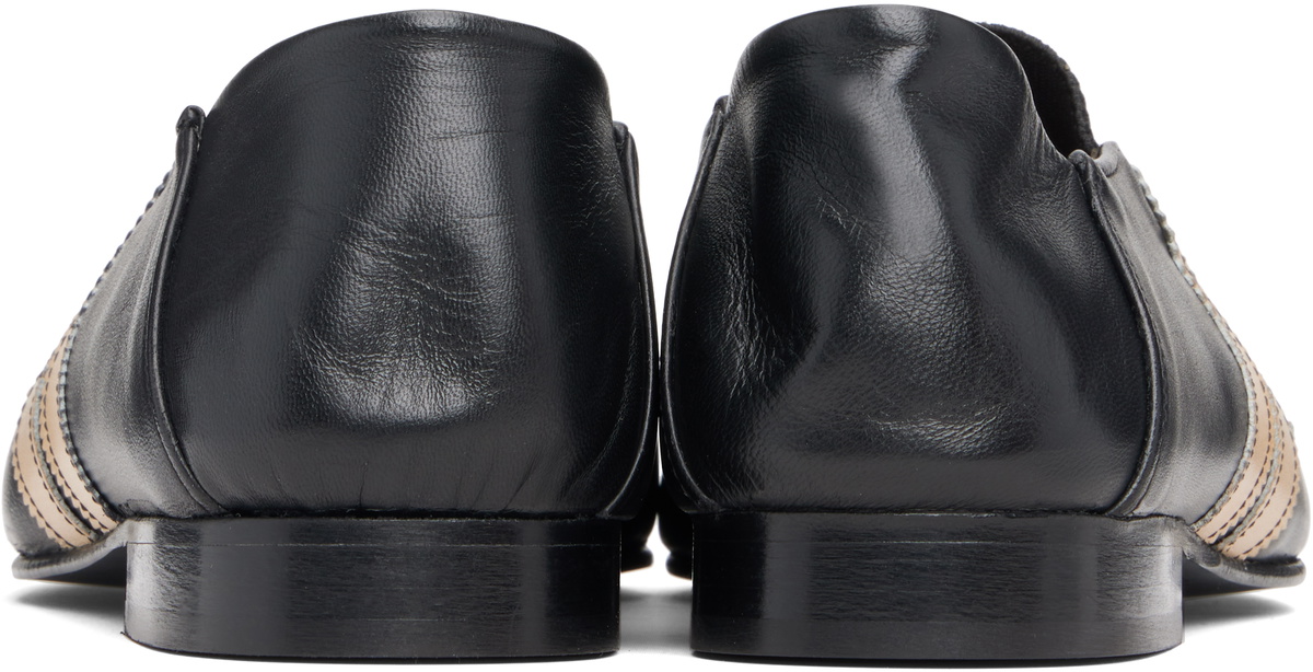 EGONlab Black 2 Straps Ballerina Loafers