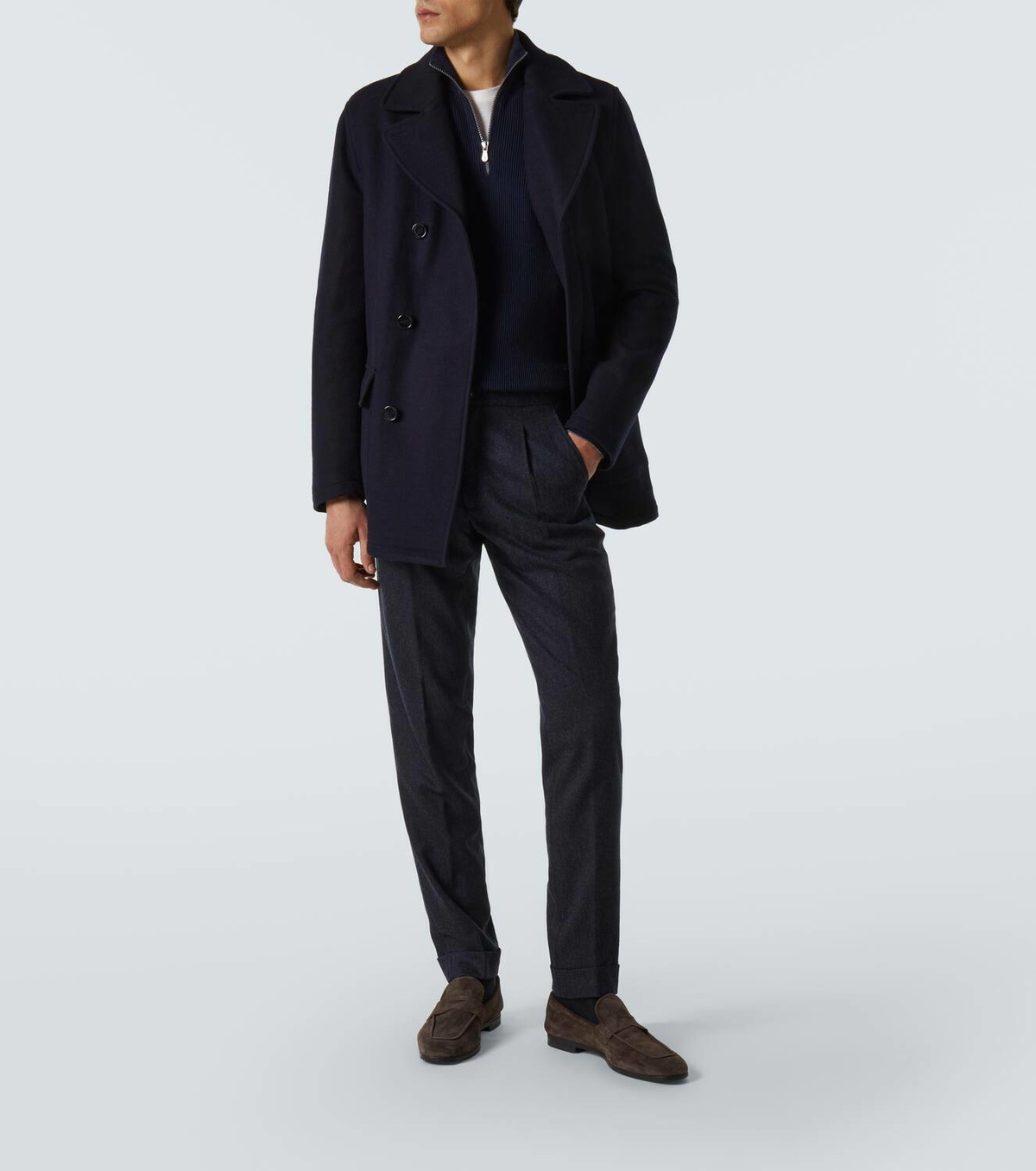 Thom Sweeney Cashmere straight pants