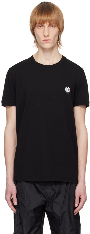 Photo: Dolce & Gabbana Black Patch T-Shirt