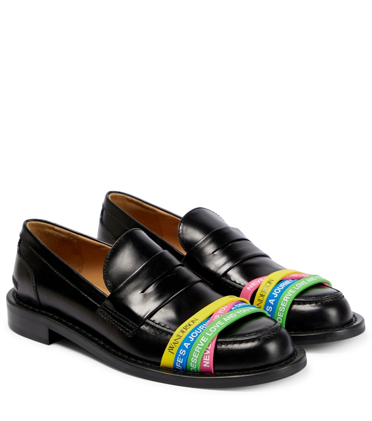 JW Anderson - Elastic leather loafers JW Anderson