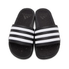 adidas Originals Black and White Adilette Boost Slides