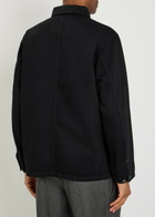 Vowels Patch Pocket Denim Jacket Black