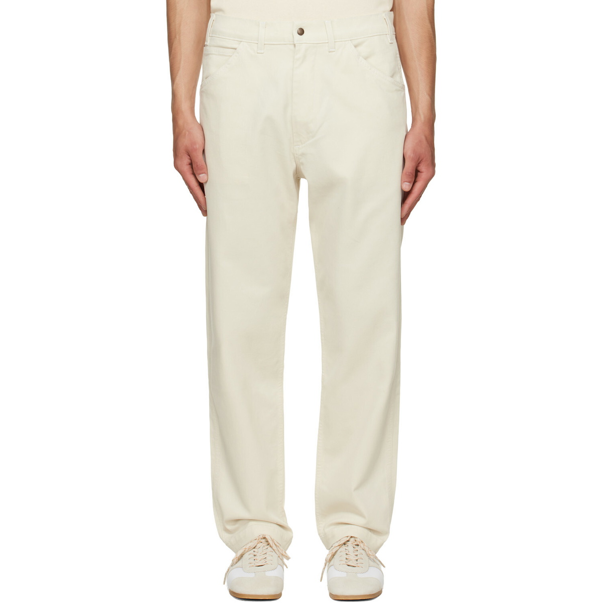 Citizens of Humanity Off-White Carpenter Cashmere Touch Jeans