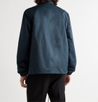 Rick Owens - Coated Cotton-Blend Blouson Jacket - Blue