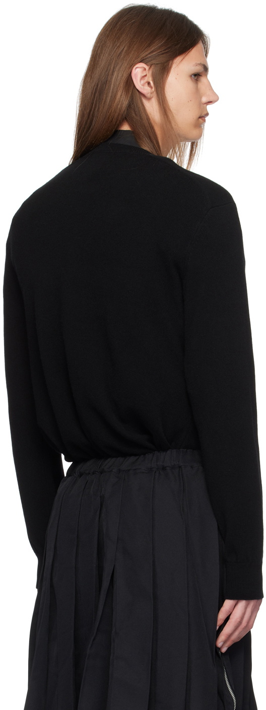 Black Comme des Garçons Black Crewneck Wool Sweater