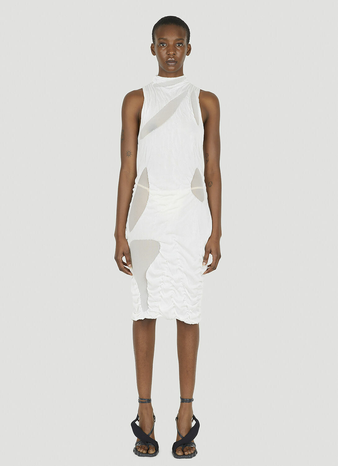 DI PETSA Wet Look Mini Dress