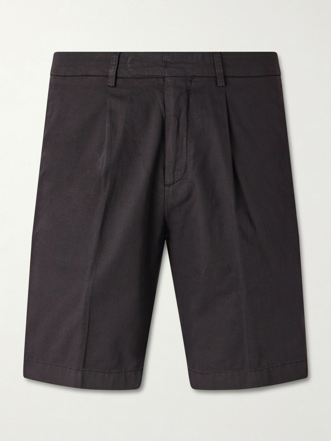 Boglioli - Straight-Leg Cotton-Blend Shorts - Brown