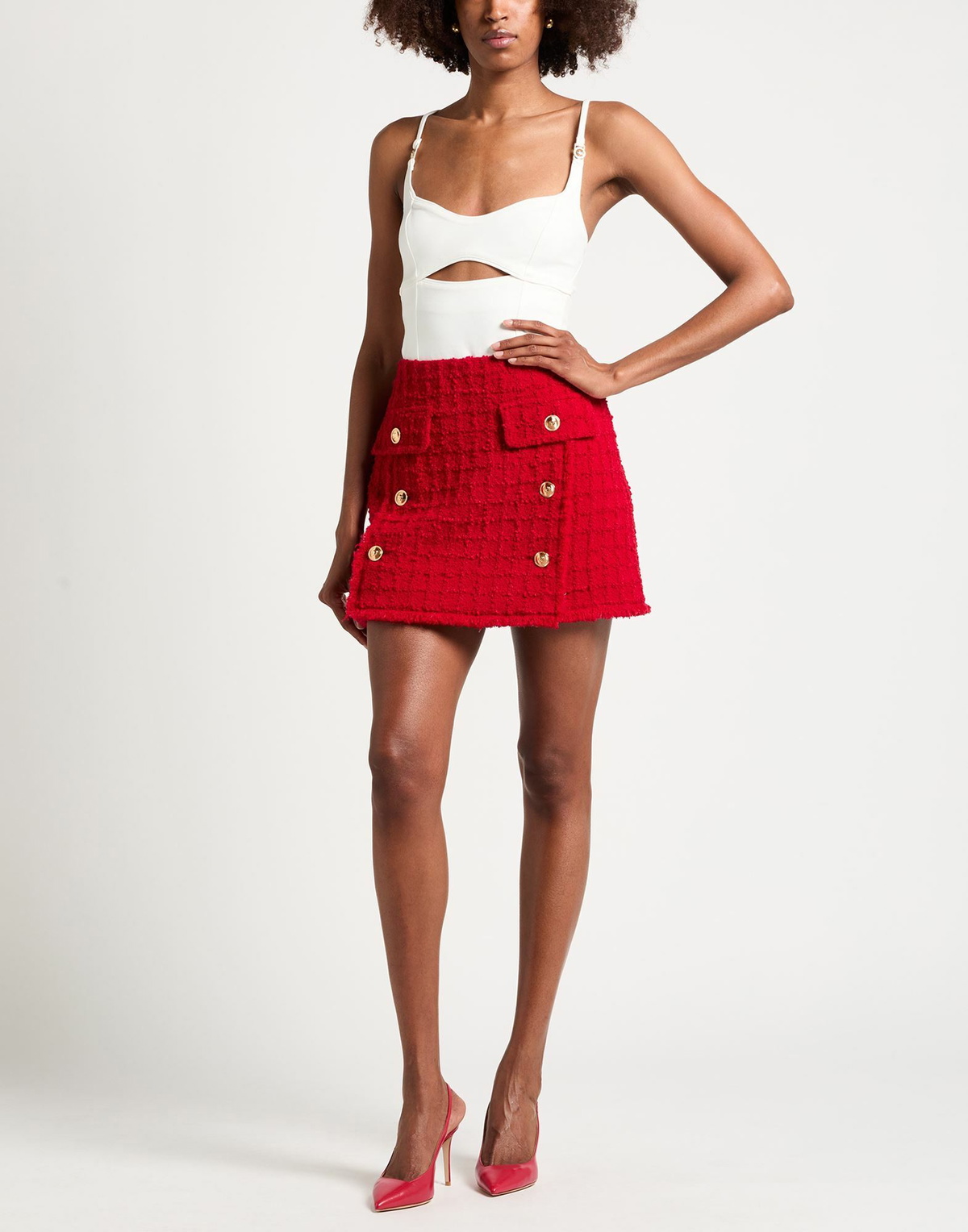 Versace Womens Mini skirt in Red