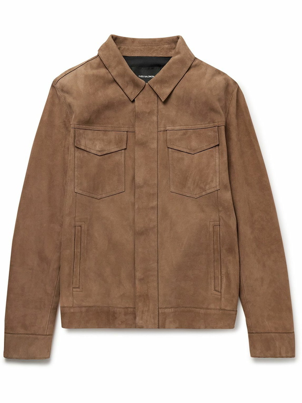 Photo: Yves Salomon - Suede Jacket - Brown