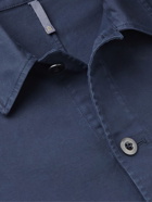 Incotex - Stretch-Cotton Shirt Jacket - Blue