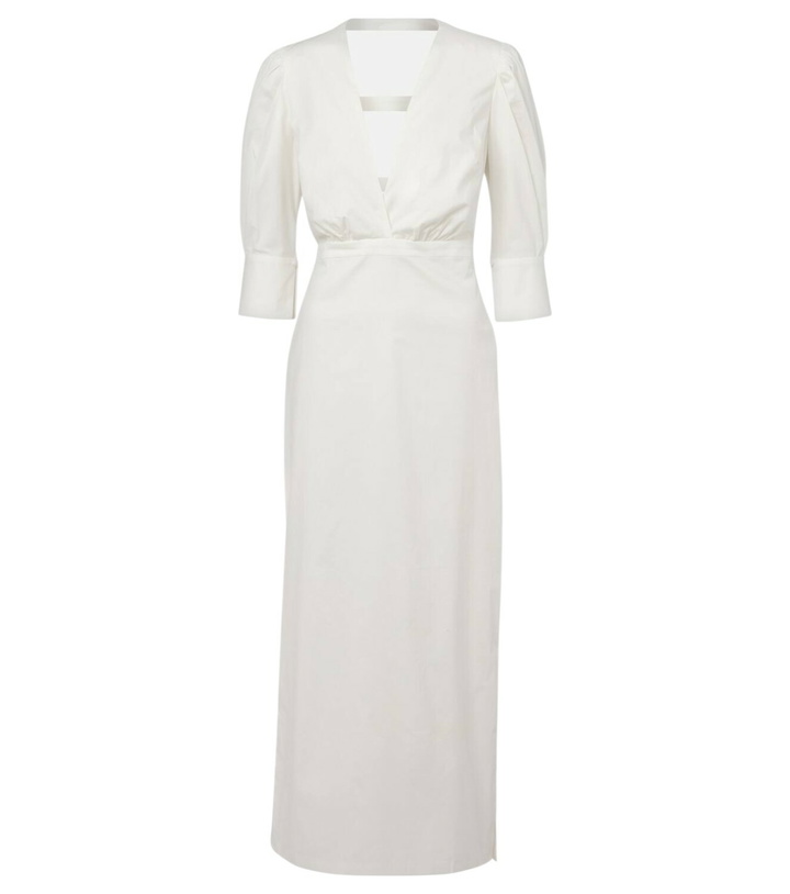 Photo: Adriana Degreas Puff-sleeve cotton maxi dress