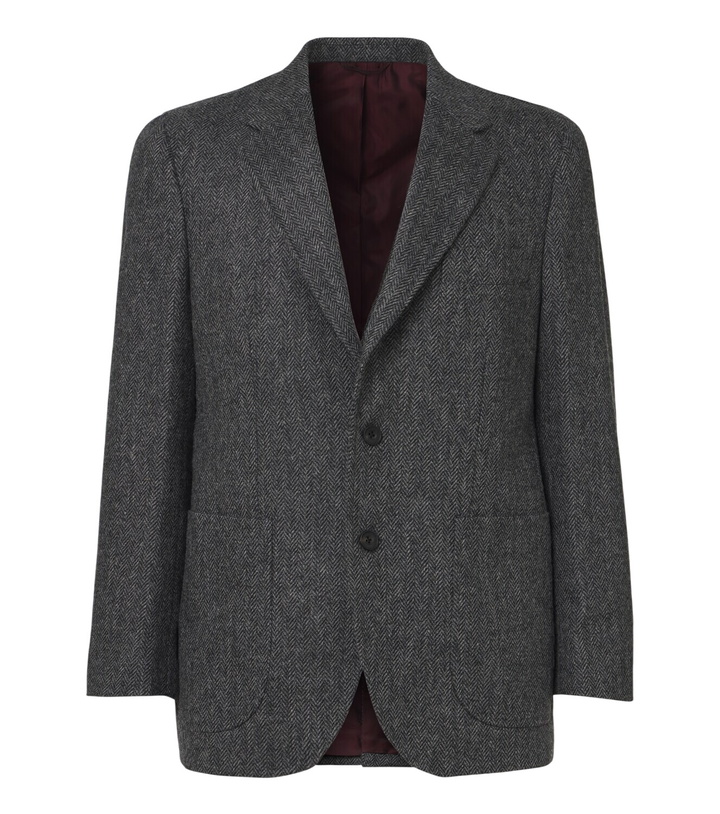 Photo: Rubinacci Herringbone virgin wool blazer
