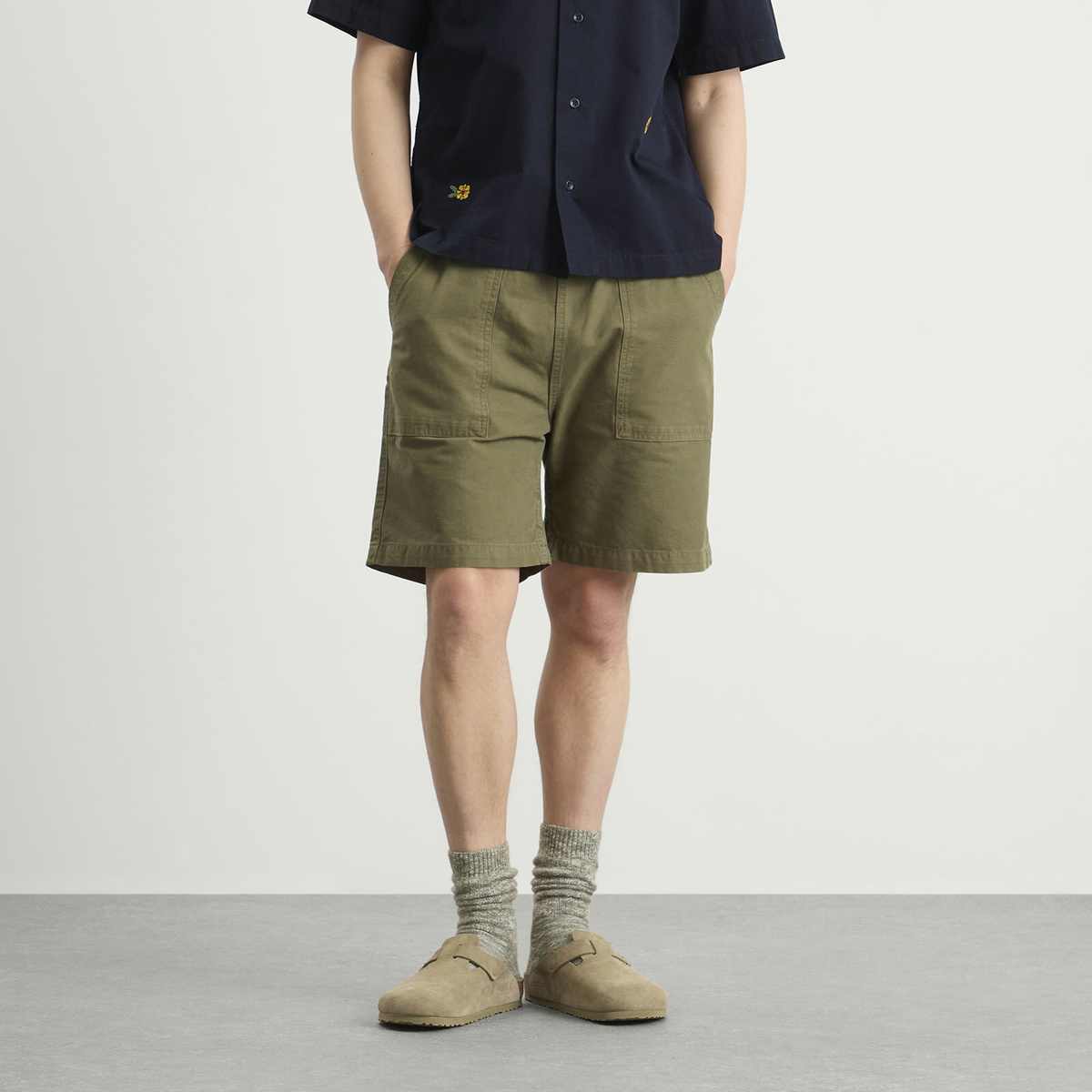 Service Works Men's Classic Chef Shorts in Olive