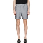 HOMME PLISSÉ ISSEY MIYAKE Blue Stripe Jersey Shorts