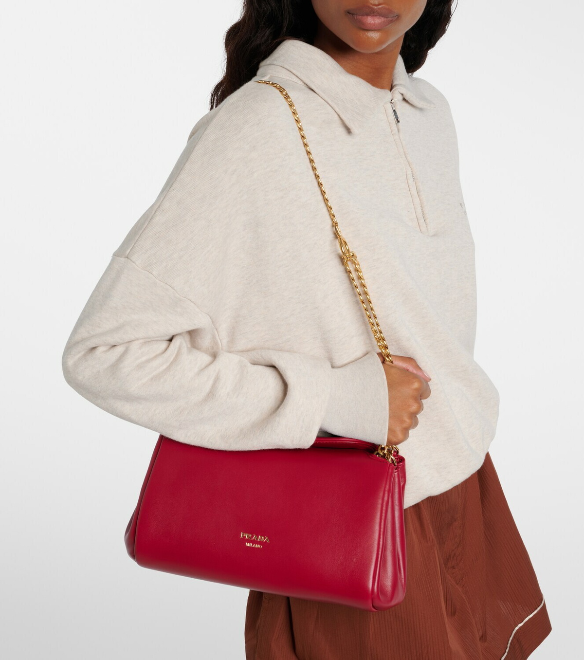 PRA Tumulte bag 24 red leather  280840