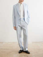Paul Smith - Straight-Leg Linen Suit Trousers - Blue