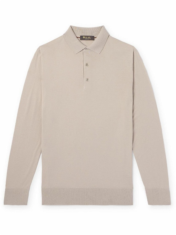 Photo: Loro Piana - Slim-Fit Wish® Wool Polo Shirt - Neutrals