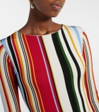 Cala de la Cruz Amay striped jersey maxi dress
