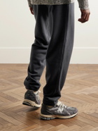 Auralee - Tapered Cotton-Jersey Sweatpants - Black