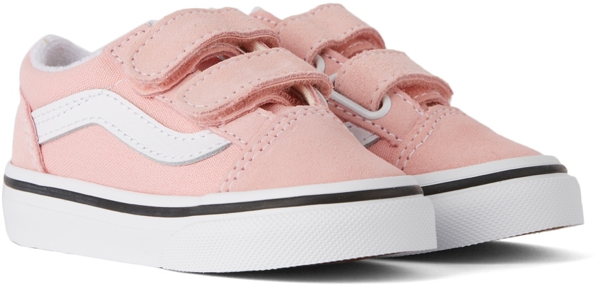 Light pink clearance velcro vans