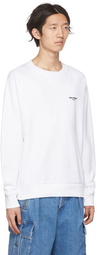 Balmain White Cotton Sweatshirt