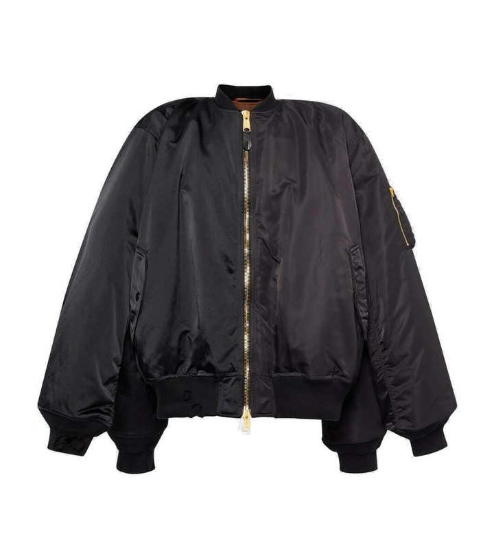 Photo: Balenciaga Cotton-trimmed bomber jacket