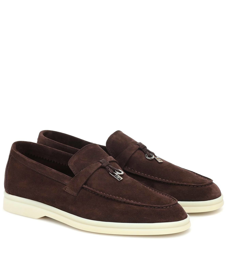 Photo: Loro Piana Summer Charms Walk suede loafers