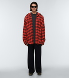 Balenciaga - Oversized checked cotton shirt