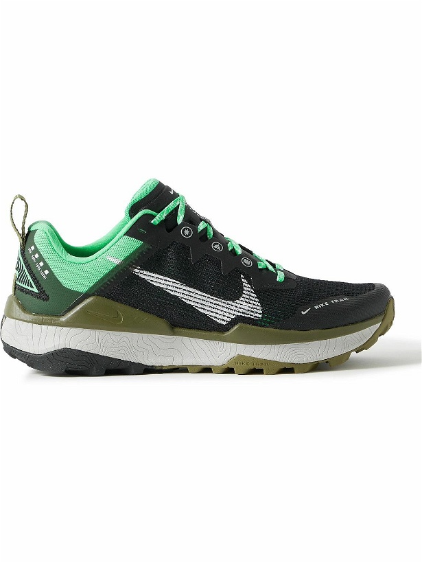 Photo: Nike Running - React Wildhorse 8 Rubber-Trimmed Mesh Sneakers - Green