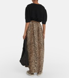 Visvim - Leopard-print cotton-blend midi skirt